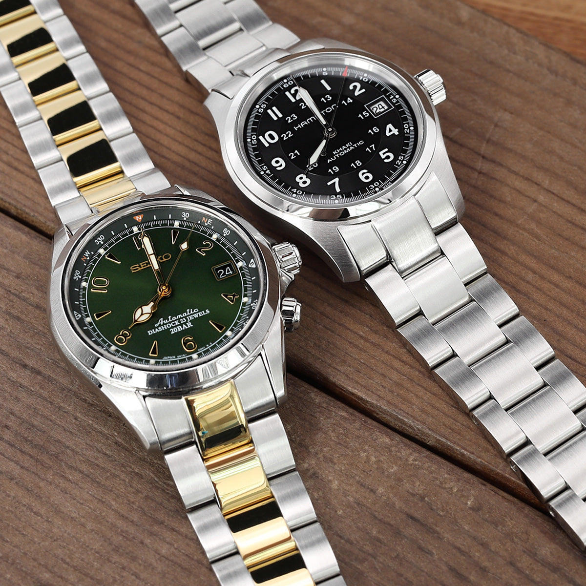 Fitting Seiko SARB017 Bracelets on the Hamilton Khaki Field Watch