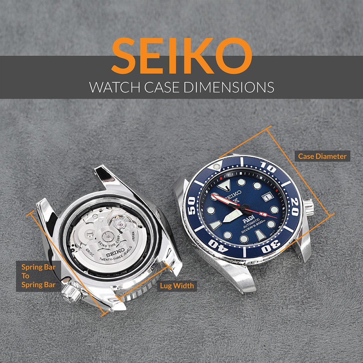 Seiko Watch Cases Dimension