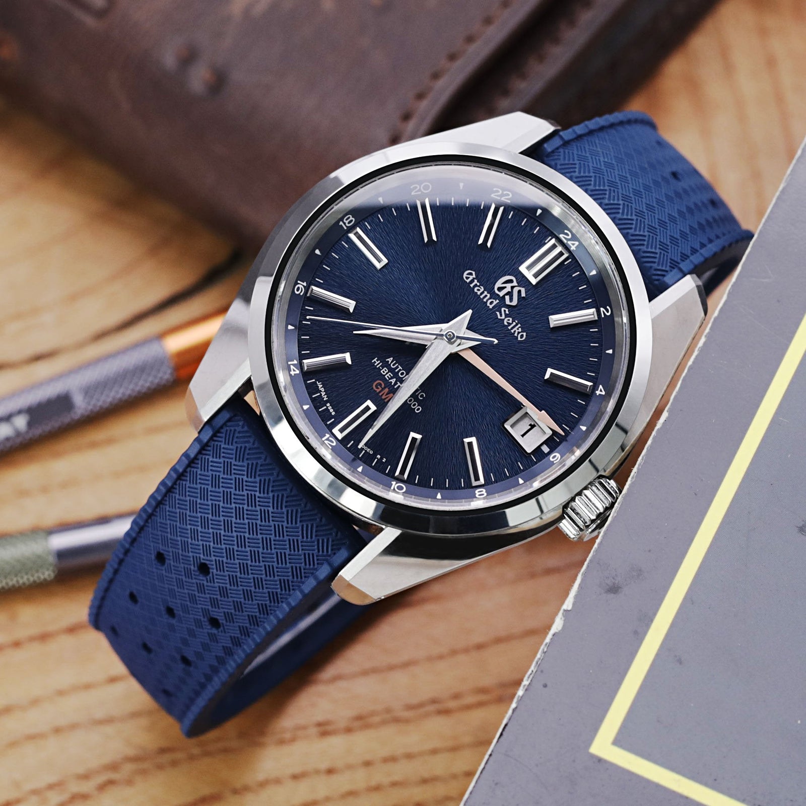 Blue Rubber Watch Straps