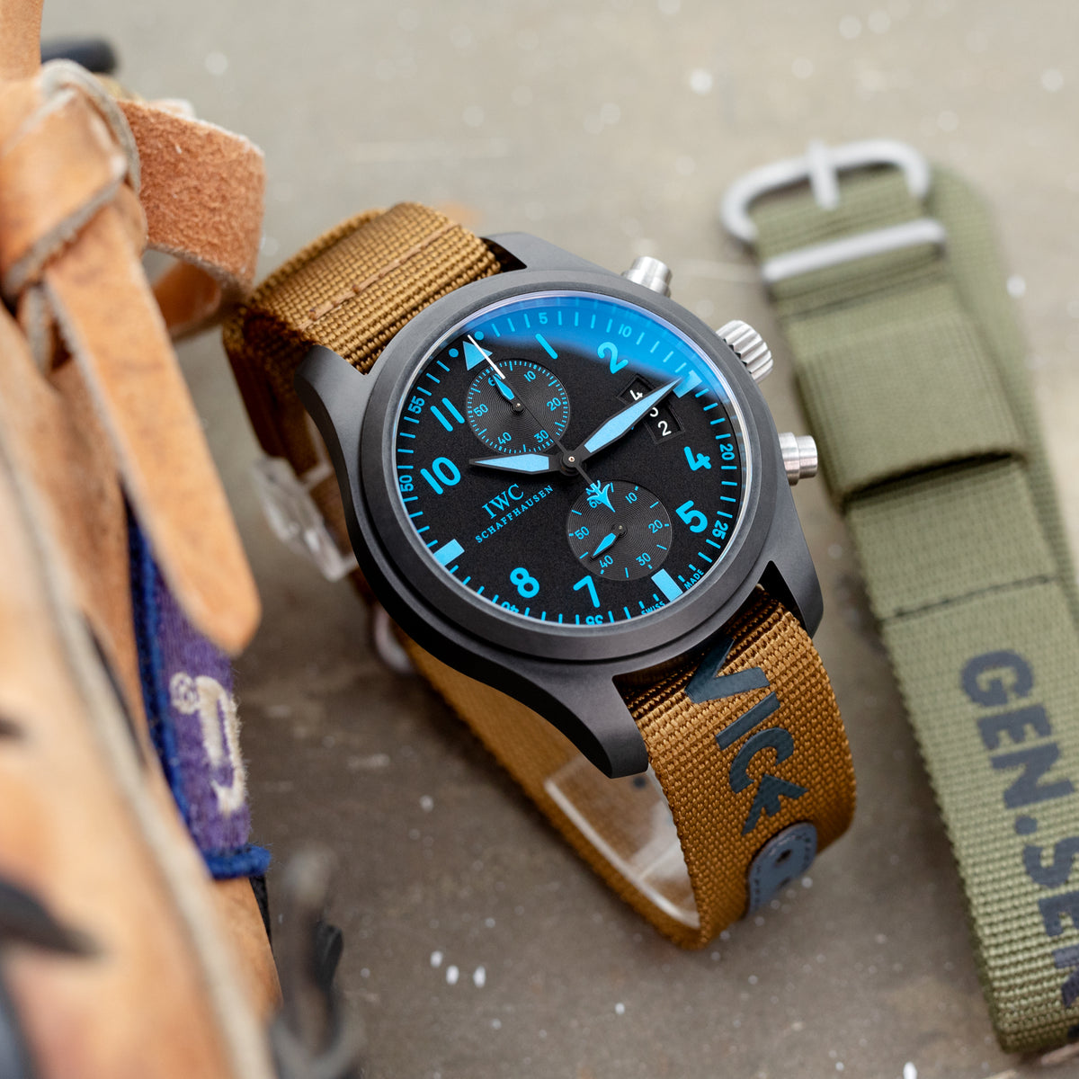 The General Service Strap set of TWO (Khaki &amp; Olive) by HAVESTON Straps