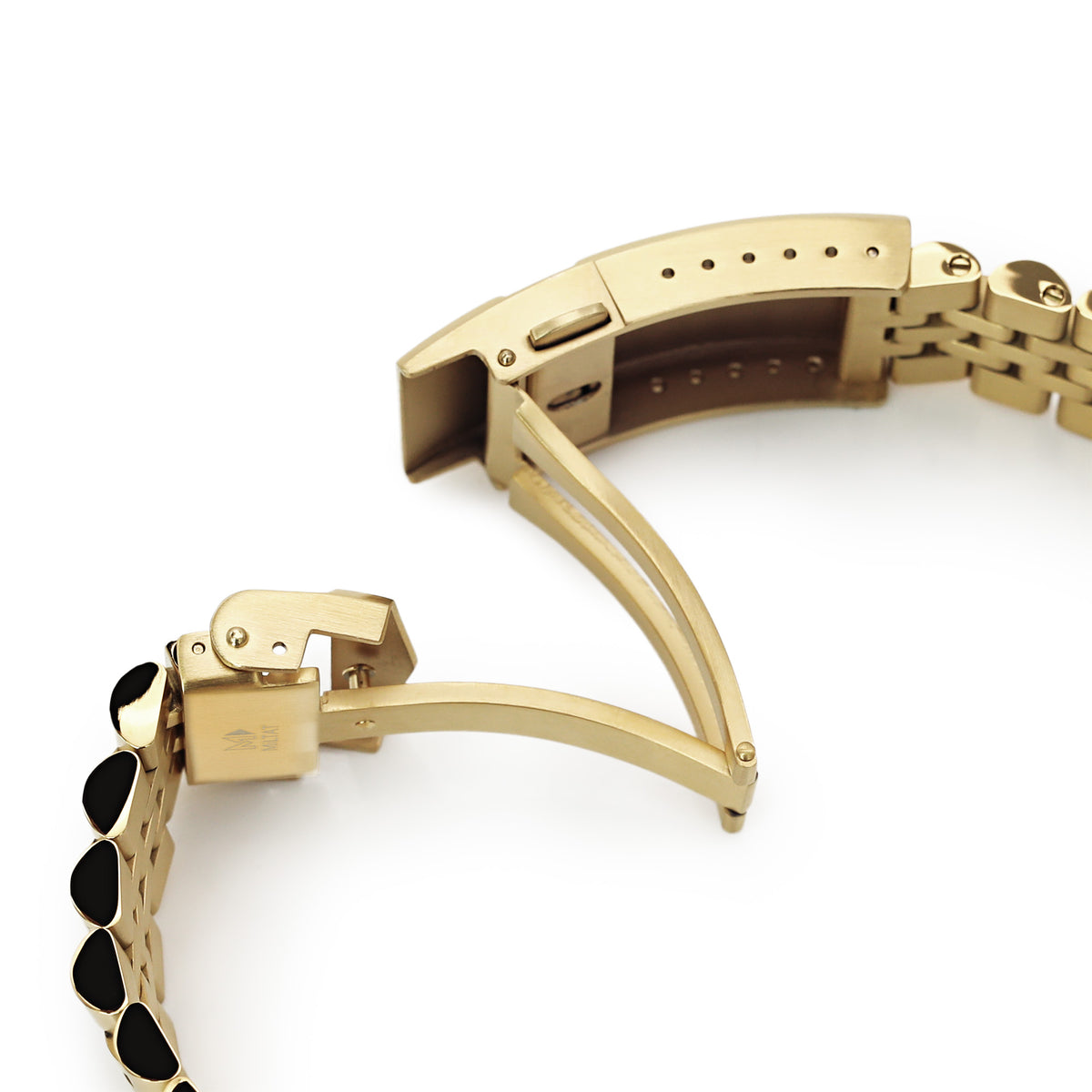 Super-J Louis 22mm Gold Stainless Steel Bracelet for Seiko Turtle SRPC44