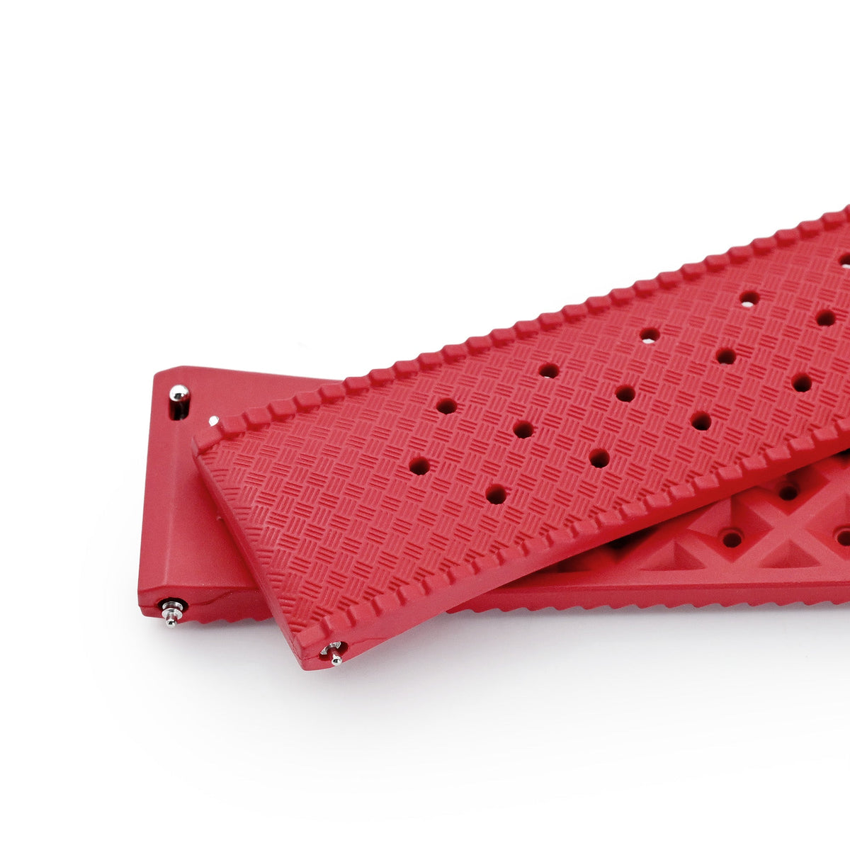 Quick Release Red Tropical-Style Pro FKM rubber watch strap, 20mm Strapcode Watch Bands