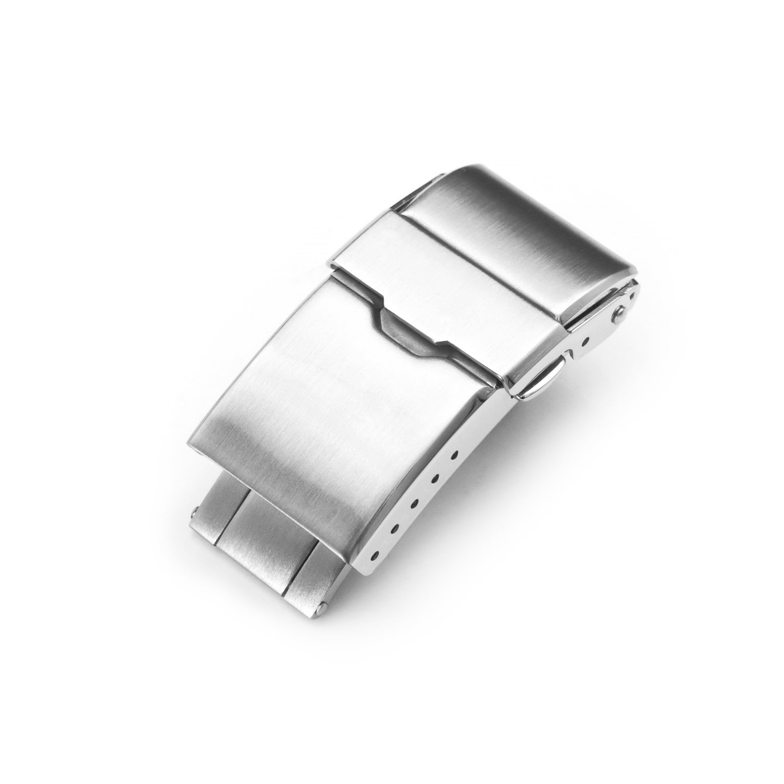 Baton 16mm 18mm Stainless Steel Tri-Fold Diver Clasp with Double Lock