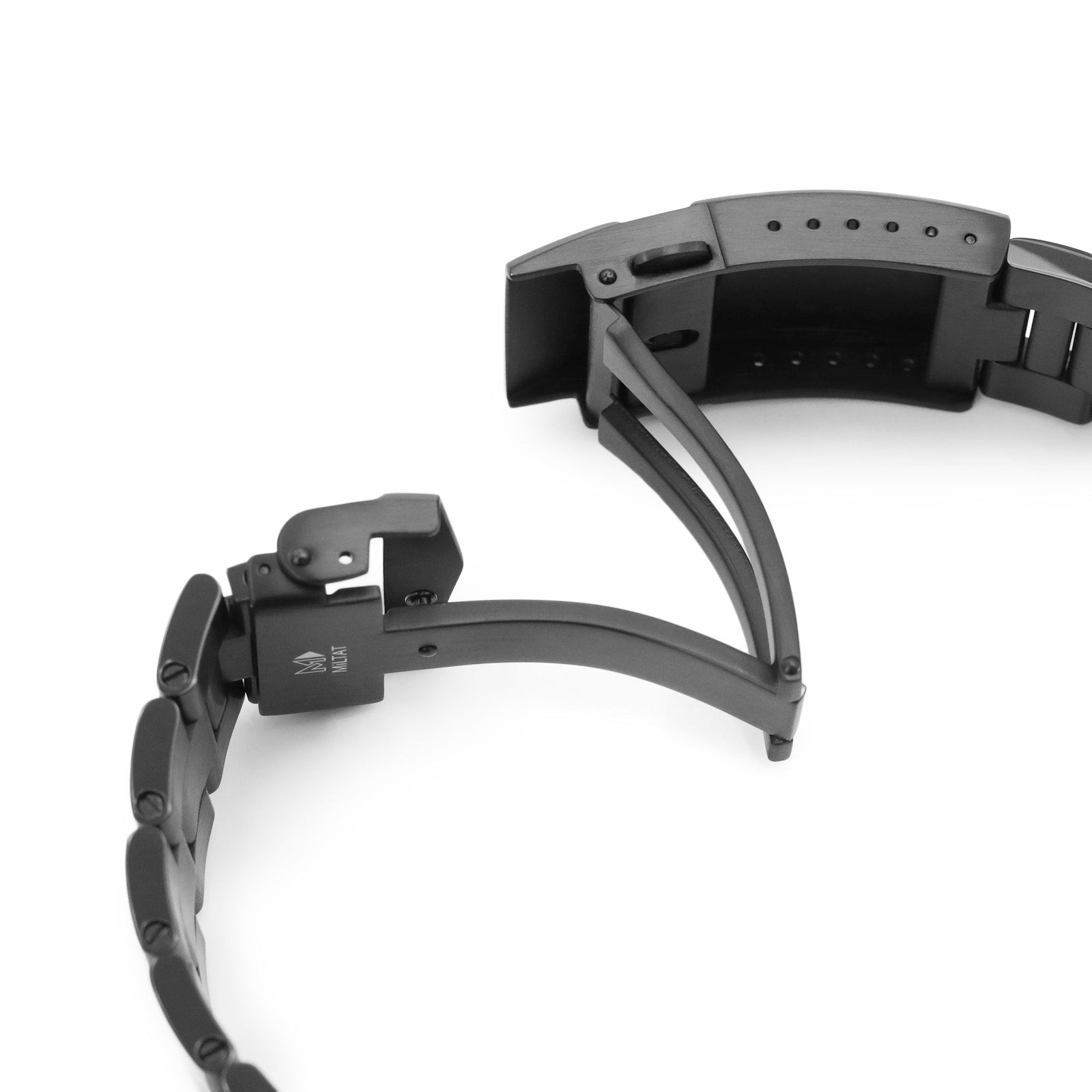 20mm Black DLC Super-O Boyer Stainless Steel Bracelet for Seiko Sumo