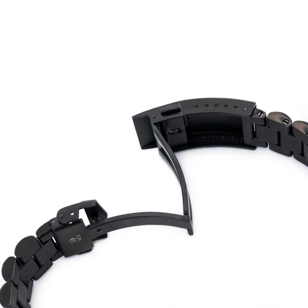 22mm DLC Coated Endmill Stainless Steel Straight End Bracelet