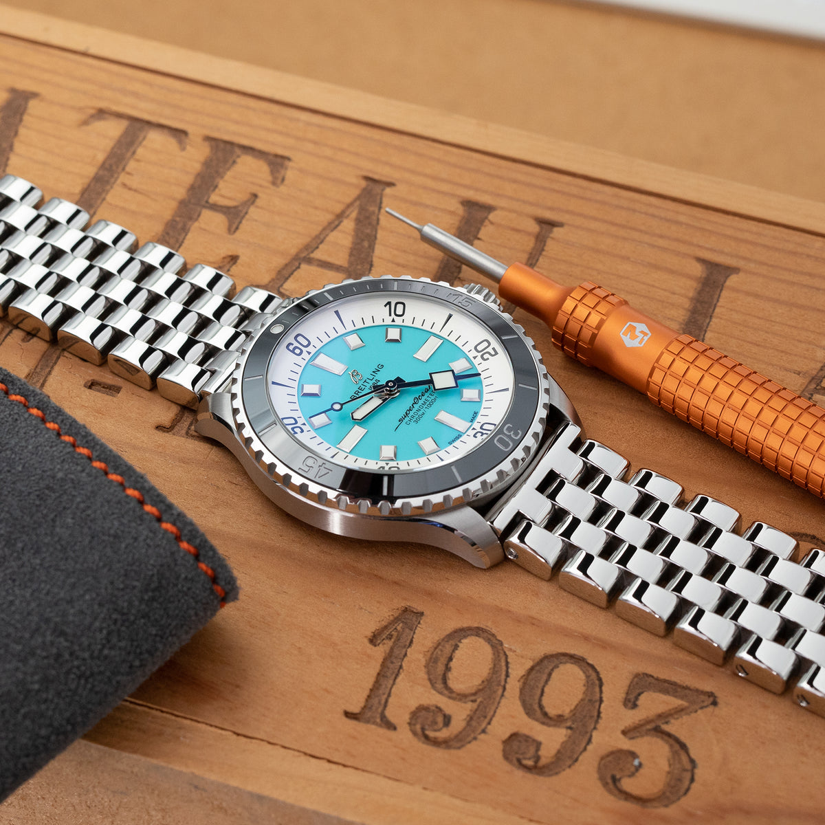 Super Engineer I Polished 316L Stainless Steel Watch Bracelet