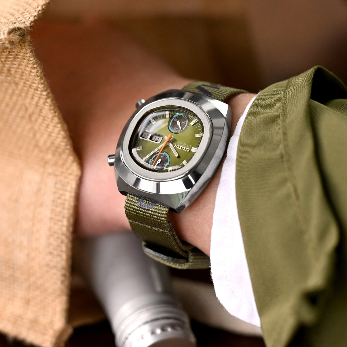 Das General Service Strap Set aus ZWEI (Khaki &amp; Olive) von HAVESTON Straps
