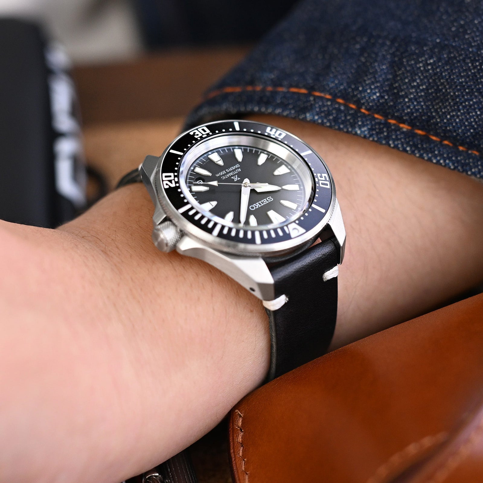 Seiko Prospex SRPL13 Mini Samurai Black Strapcode Watch Bands