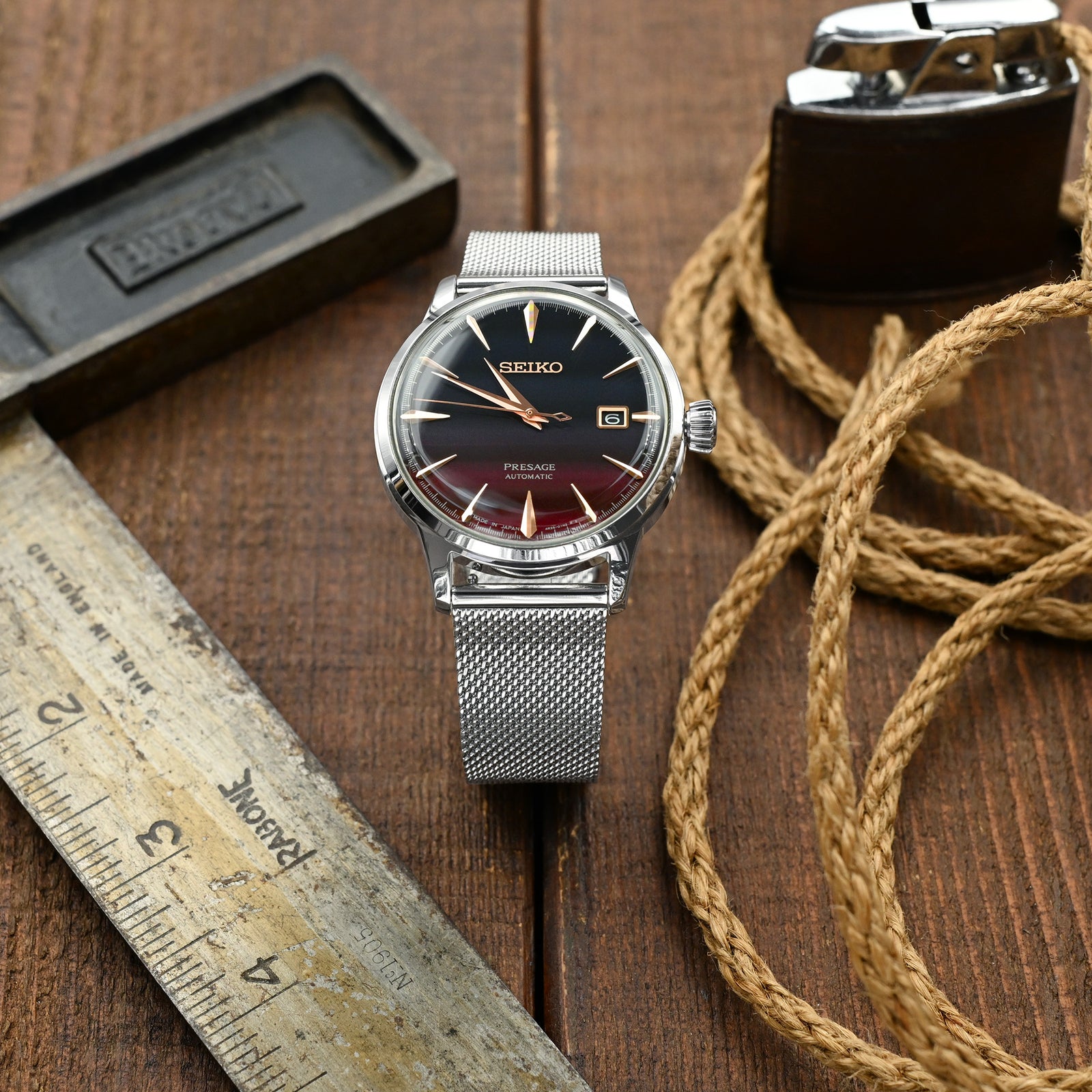 Superfine Quick Release Polished Mesh Watch Band 18mm 22mm