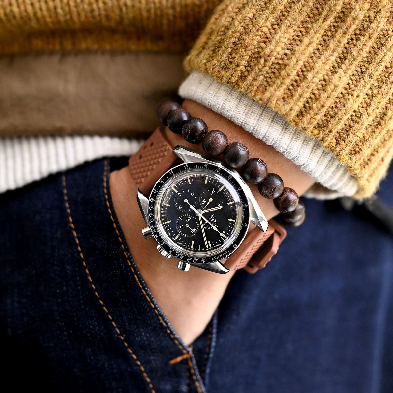 Rhombus Brown FKM Quick Release rubber watch strap, 20mm


 Strapcode Watch Bands