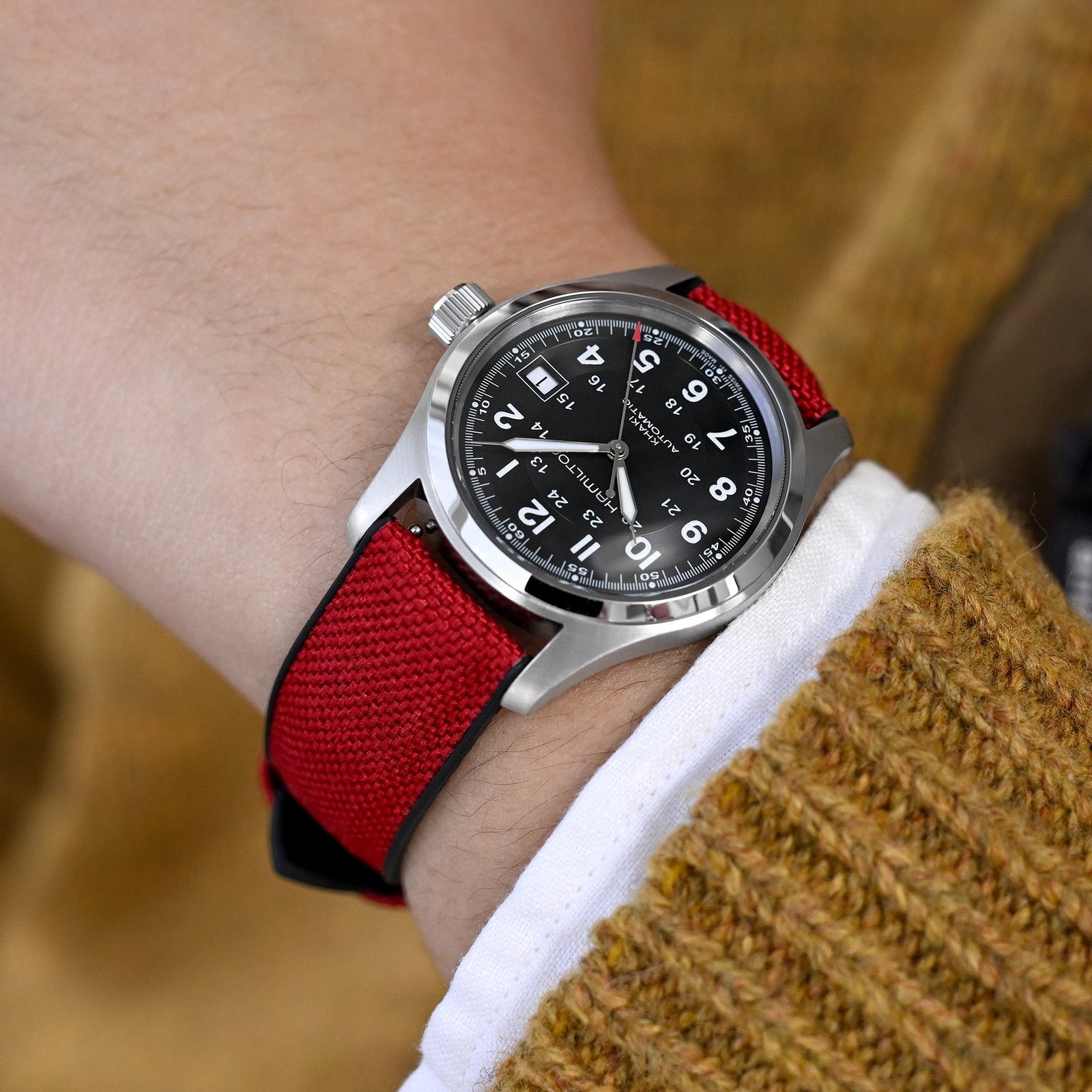 Hamilton Khaki Field 38mm Murph Auto H70605731 Strapcode watch bands