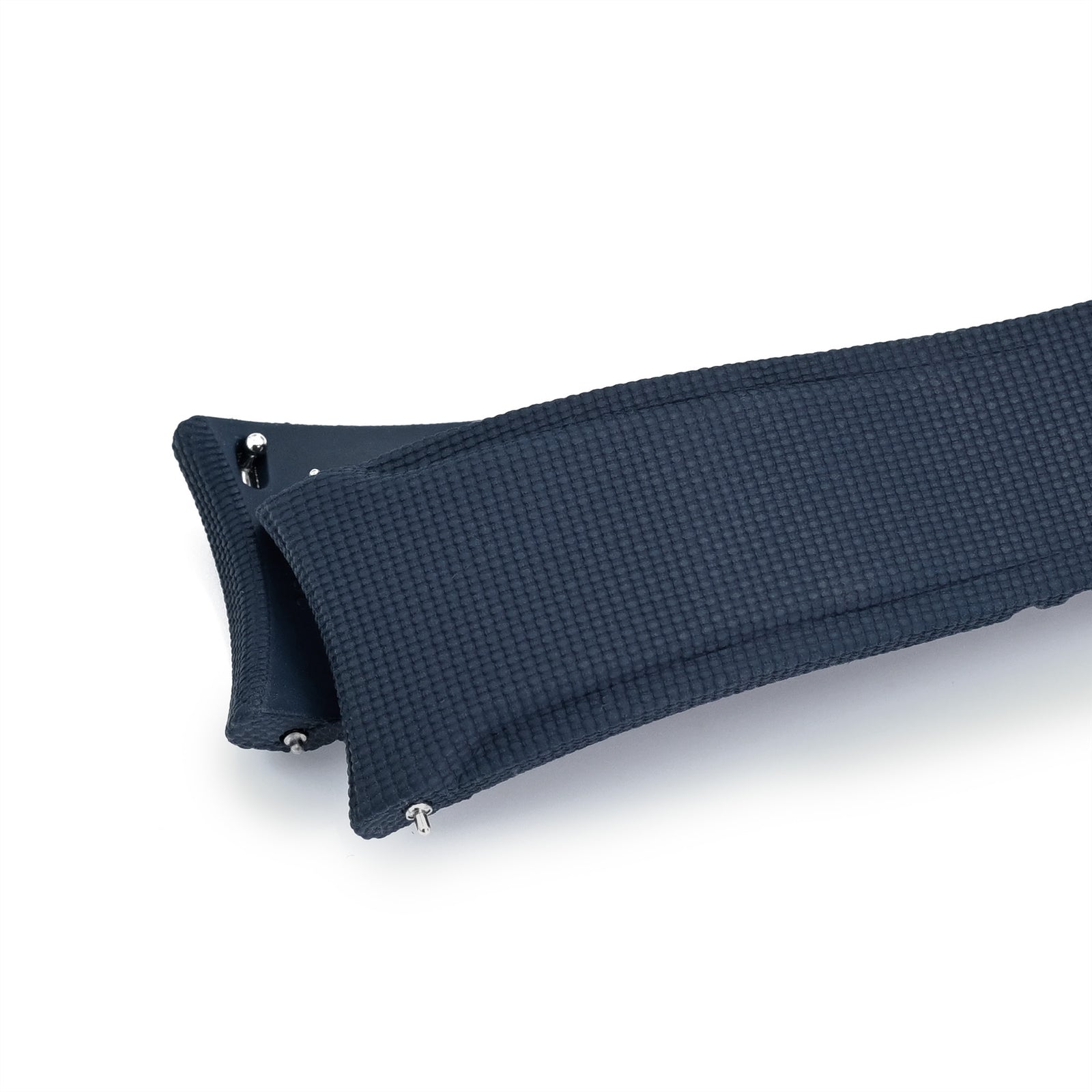 FKM40 Navy Blue Quick Release Butterfly Deployment FKM Rubber Watch Band, Strapcode watch bands