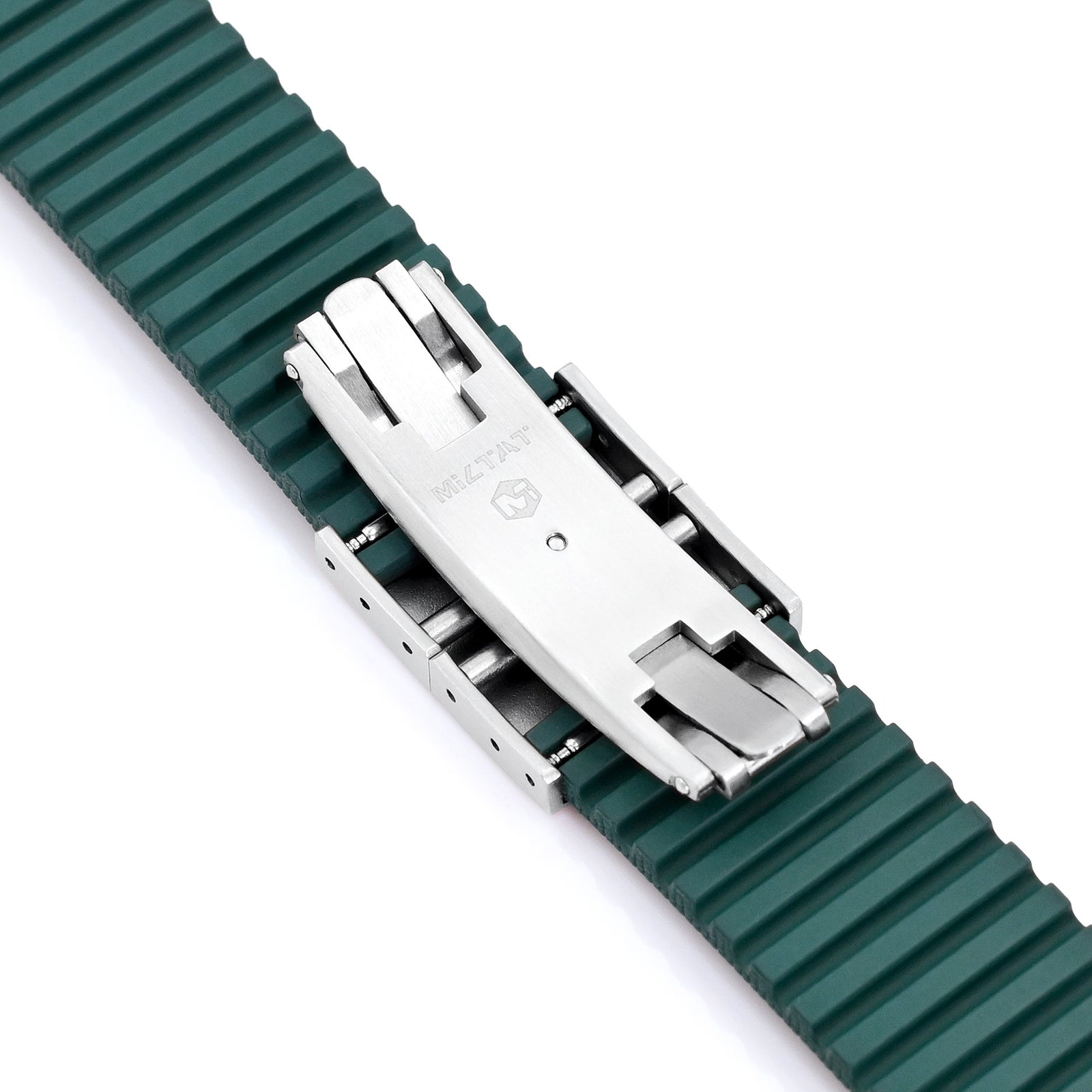 FKM40 Green Quick Release Butterfly Deployment FKM Rubber Watch Band, 20mm or 22mm Strapcode watch bands
