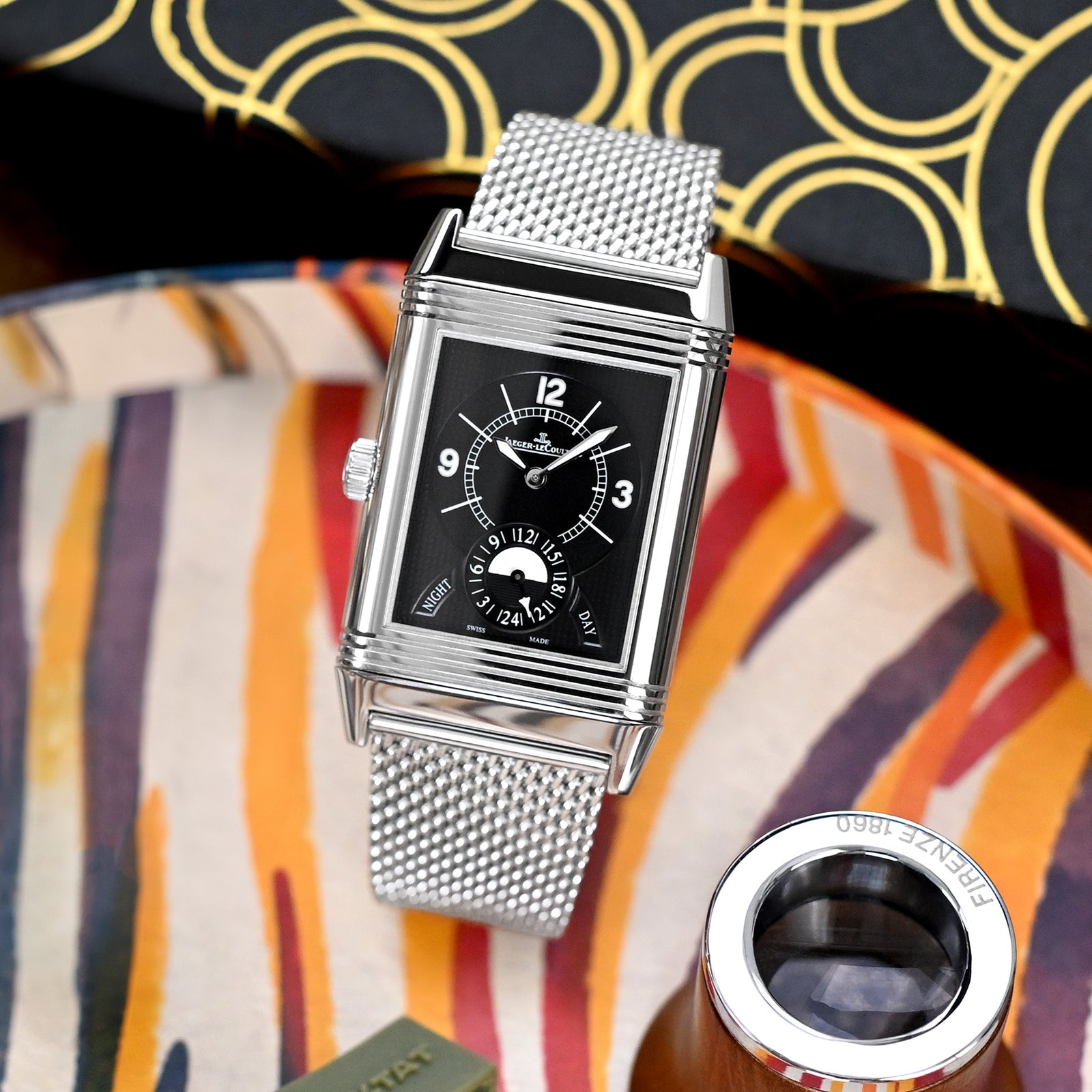 Quick Release Tapered Milanese Mesh Watch Band, 18mm, 19mm, 20mm, 21mm or 22mm, Polished