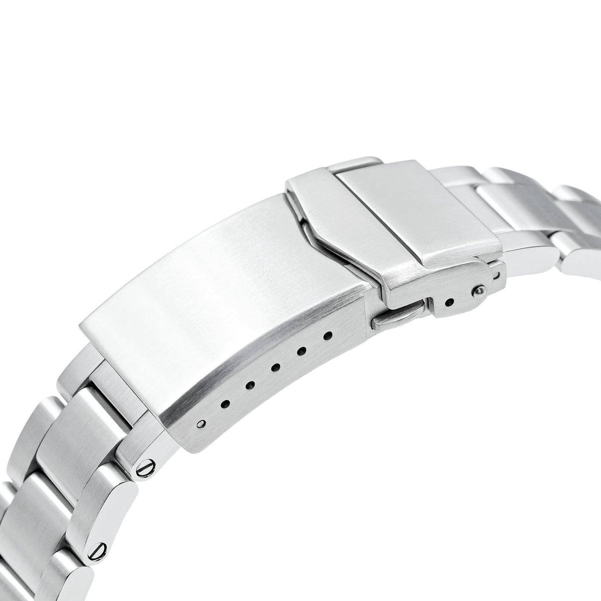 20mm Super-O Boyer Watch Band for Seiko Prospex Speedtimer SSC813 SSC815 SSC817, Stainless Steel - Brushed, V Diver Clasp