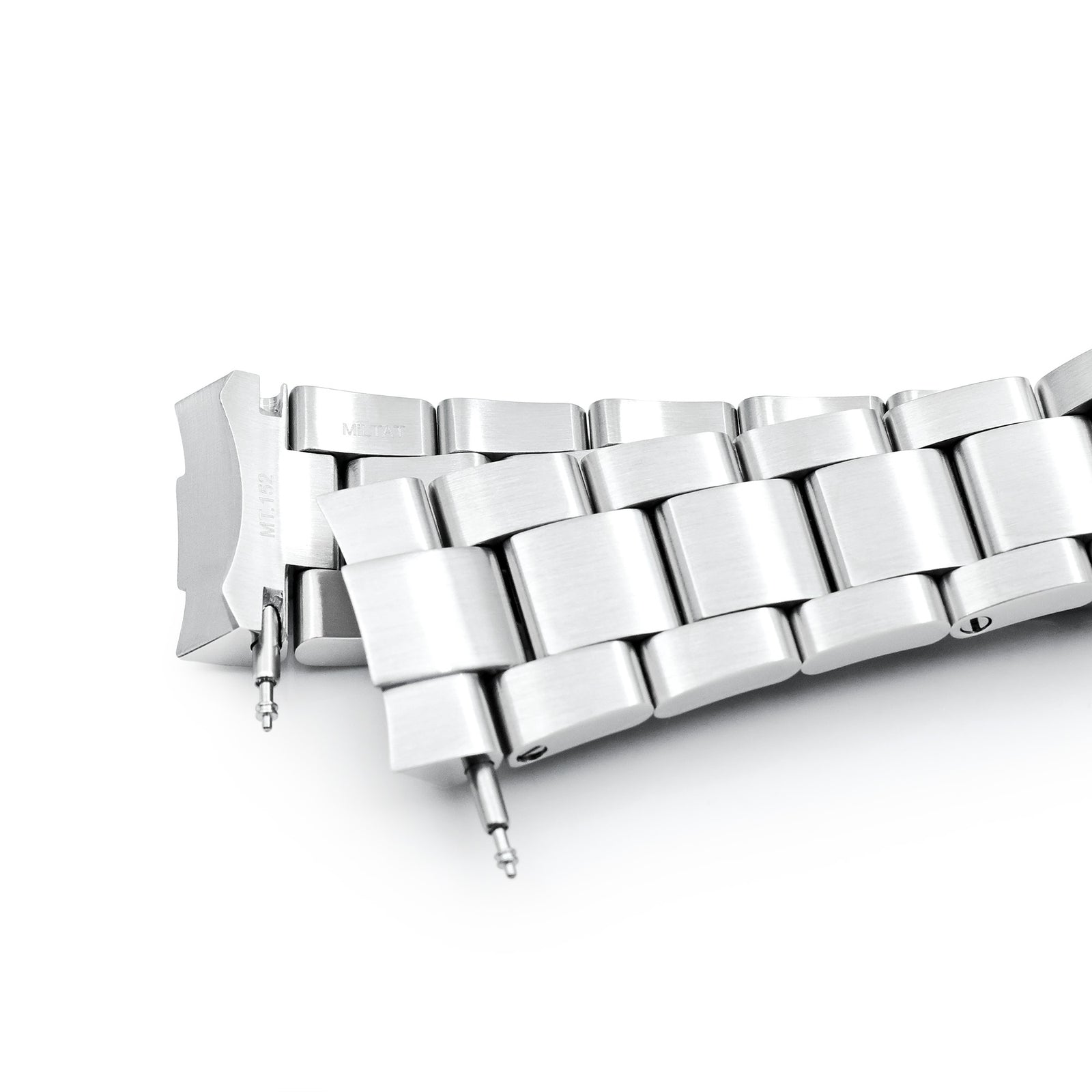 20mm Super-O Boyer Watch Band for Seiko Prospex Speedtimer SSC813 SSC815 SSC817, Stainless Steel - Brushed, V Diver Clasp