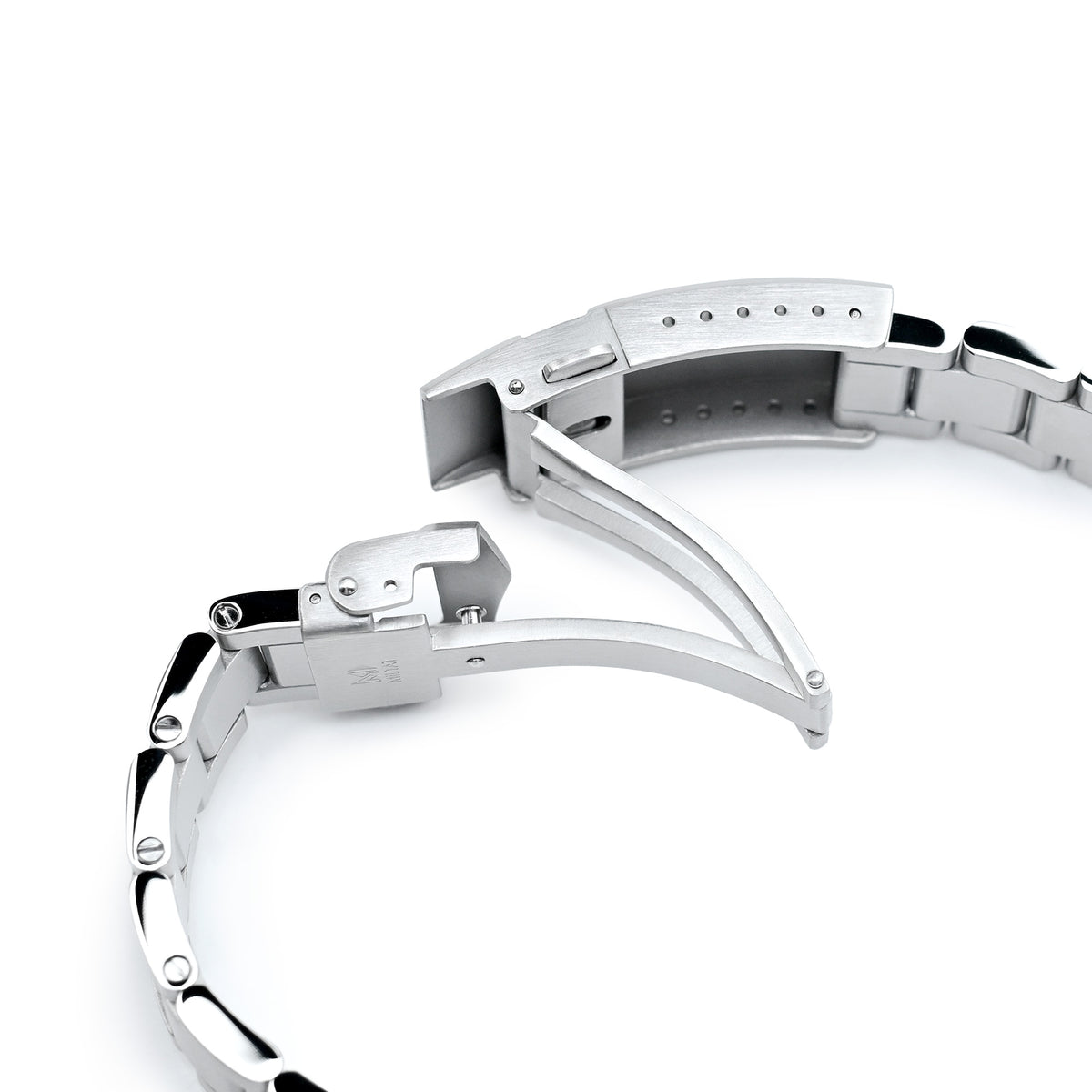 20mm Super-O Boyer Watch Band for Seiko Prospex Speedtimer SSC813 SSC815 SSC817, Stainless Steel - Brushed, V Diver Clasp