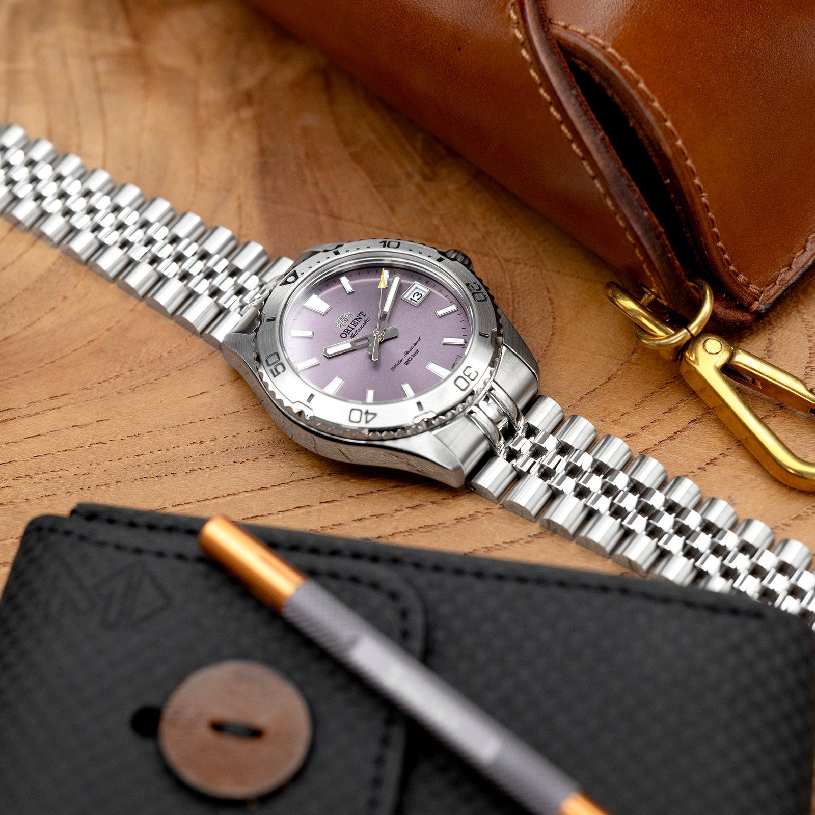 20mm Super-JUB II for Orient Mako 40 Baton Diver Clasp Brushed Strapcode Watch Bands