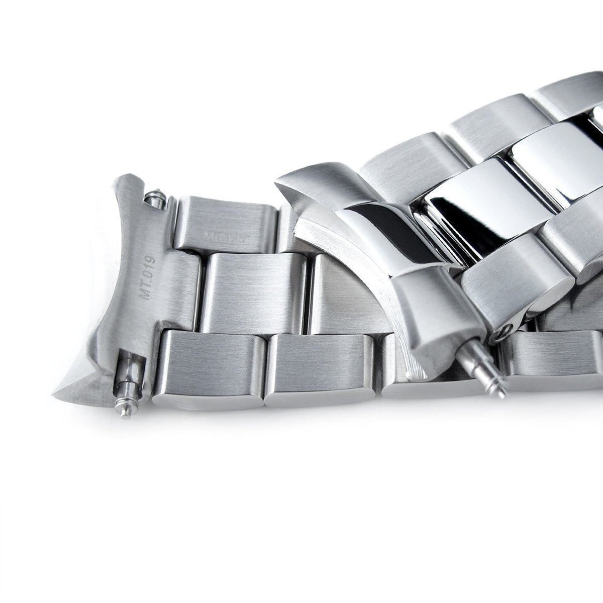 22mm Super-O Boyer Brushed &amp; Polished 316L SS Watch Band for SEIKO SKX007 SKX009 SKX011 Strapcode Watch Bands