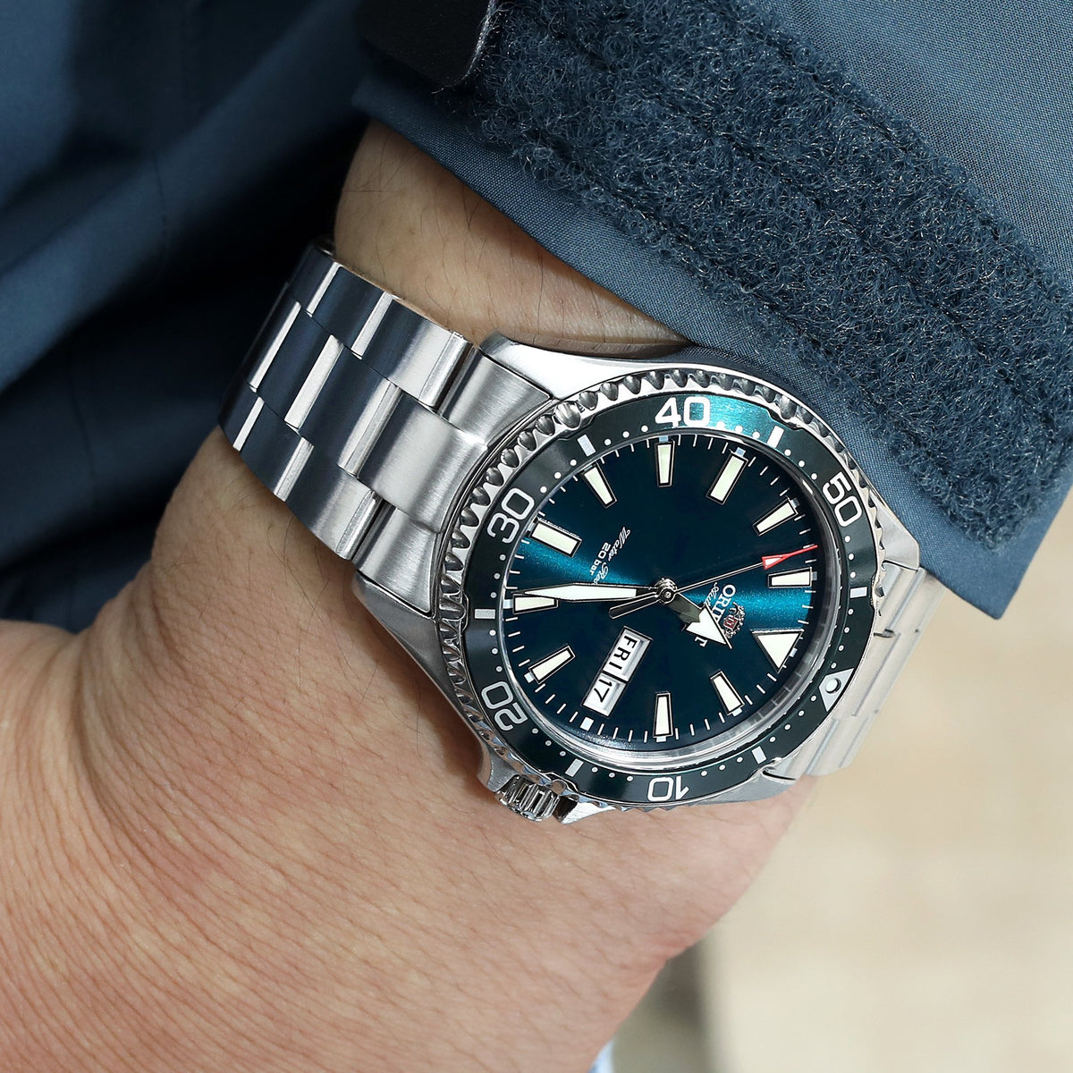 Orient Kamasu Green Diver Watch RA-AA0004E19A Strapcode Watch Bands