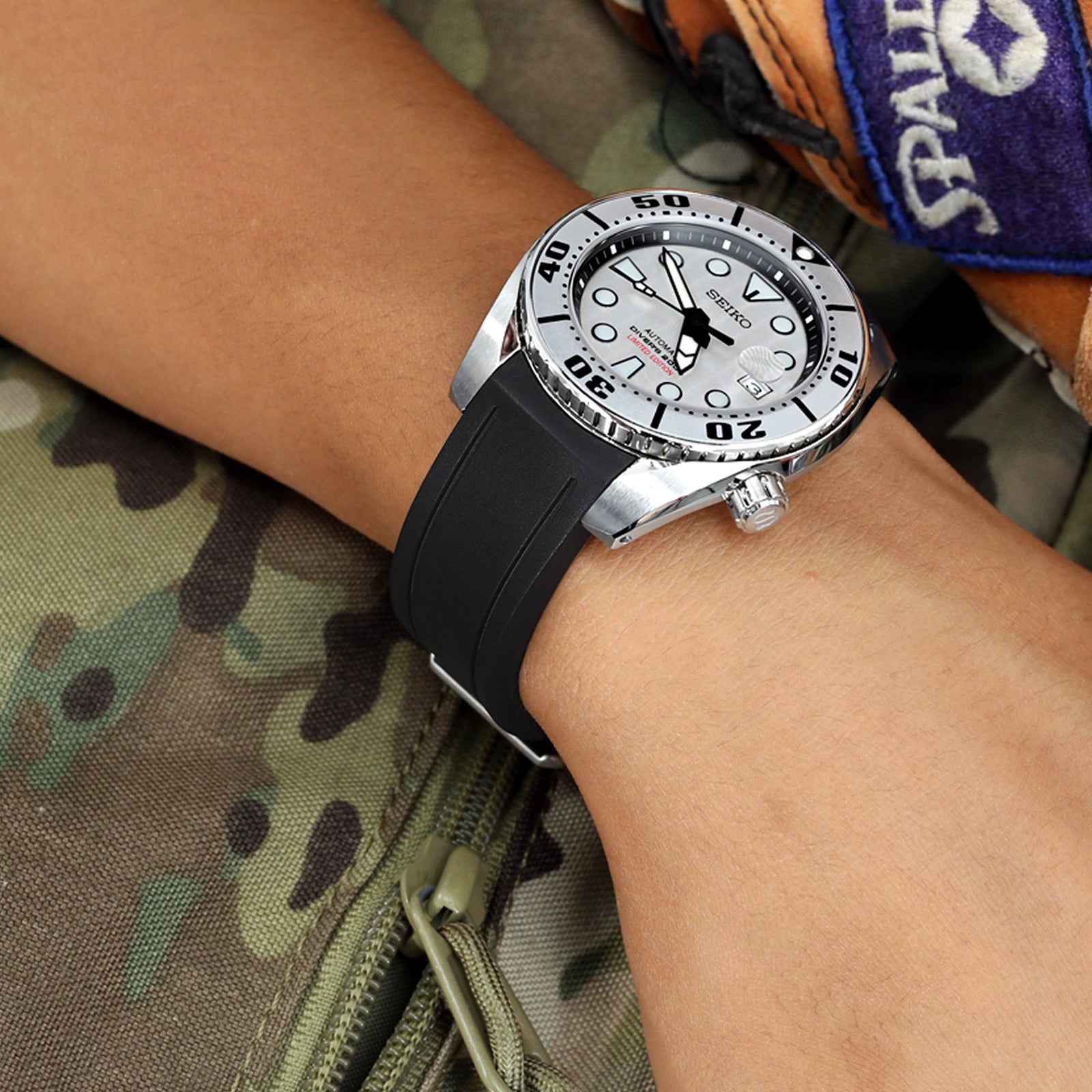 Seiko Prospex Thailand Limited SPB029J1 Silver Sumo 200m Diver Strapcode Watch Bands