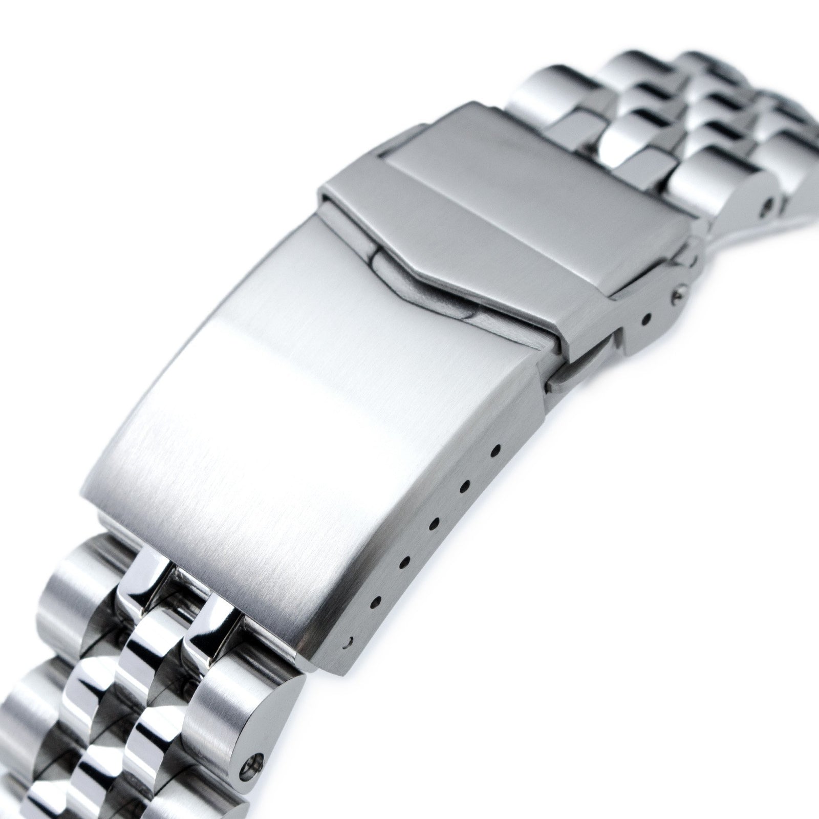 20mm Angus-J Louis 316L Stainless Steel Watch Bracelet for TUD BB58 Brushed V-Clasp Strapcode Watch Bands