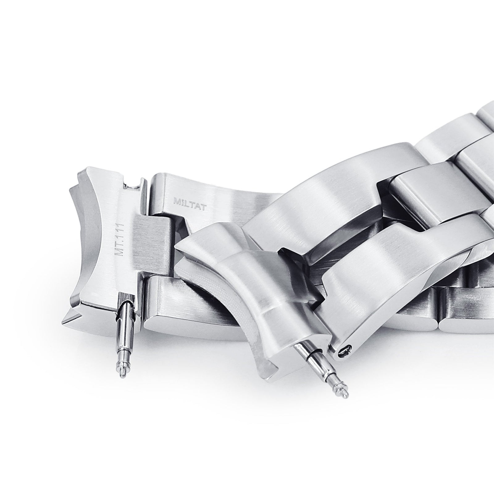 20mm Retro Shaver Blade 316L Stainless Steel Watch Bracelet for Seiko Baby MM 200 Brushed V-Clasp Strapcode Watch Bands