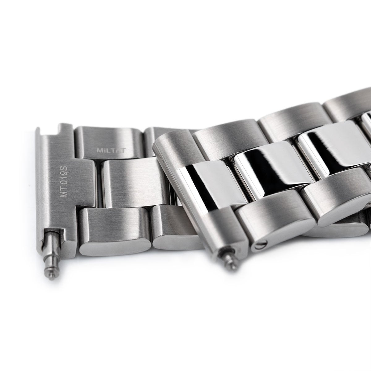 22mm Super-O Boyer watch band universal straight end version Brushed &amp; Polished SUB Clasp Strapcode Watch Bands