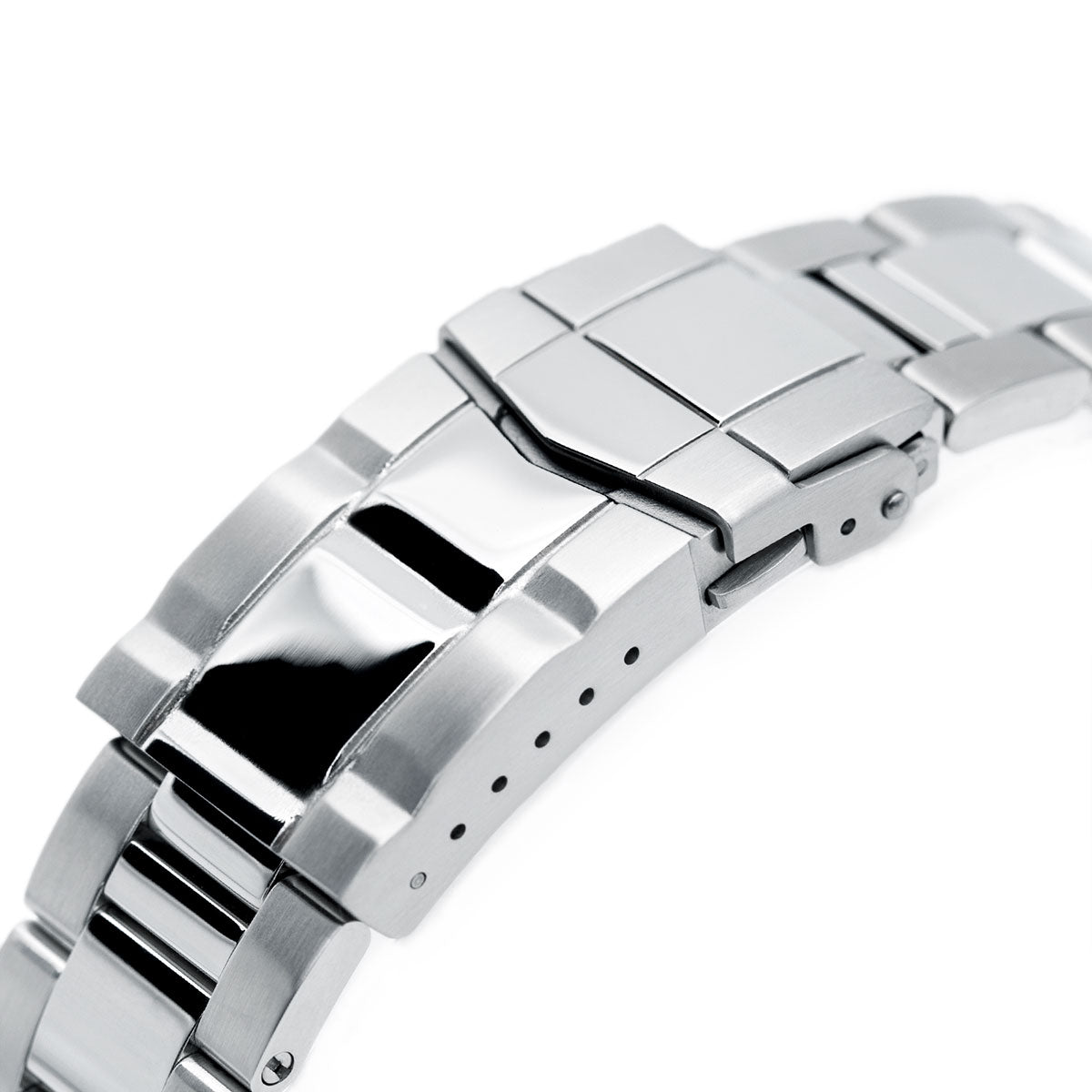 22mm Super-O Boyer 316L Stainless Steel Watch Bracelet for TUD BB, Brushed &amp; Polished SUB Clasp Strapcode Watch Bands
