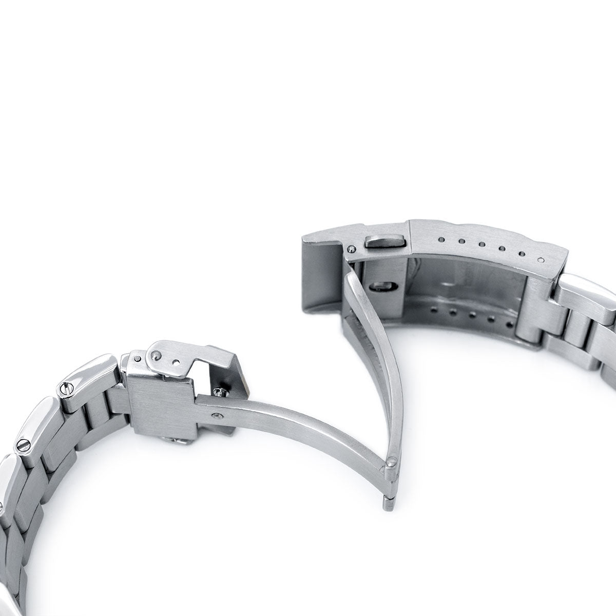 22mm Super-O Boyer 316L Stainless Steel Watch Bracelet for TUD BB, Brushed &amp; Polished SUB Clasp Strapcode Watch Bands