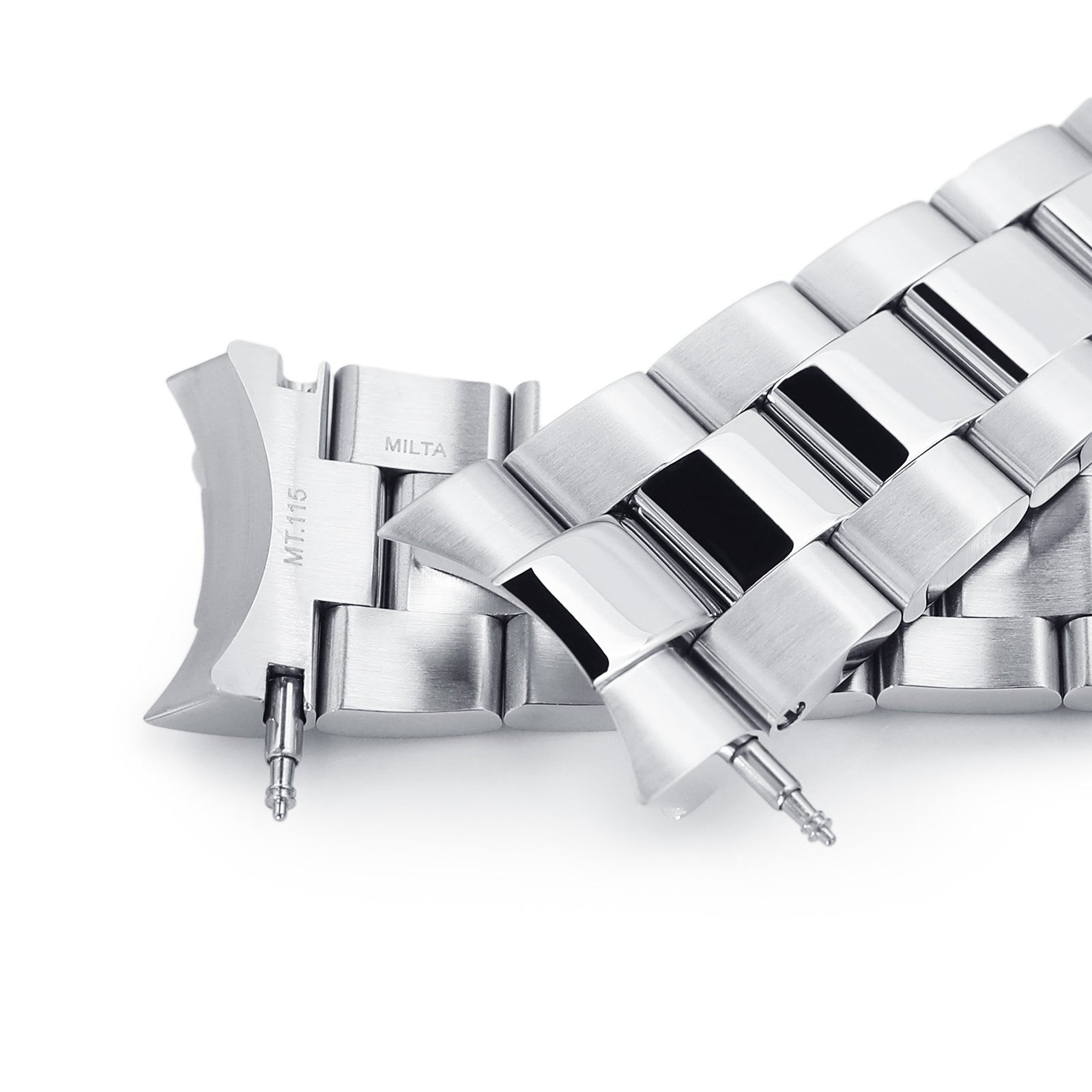 22mm Super-O Boyer 316L Stainless Steel Watch Bracelet for Orient Kamasu Brushed with Polished Center SUB Clasp Strapcode Watch Bands