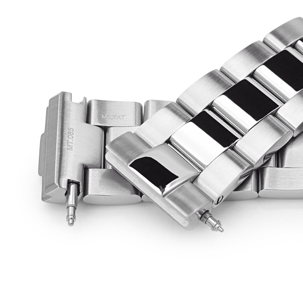 20mm Super-O Boyer 316L Stainless Steel Watch Band for Seiko SBDC053 aka modern 62MAS, Brushed and Polished V-Clasp Strapcode Watch Bands