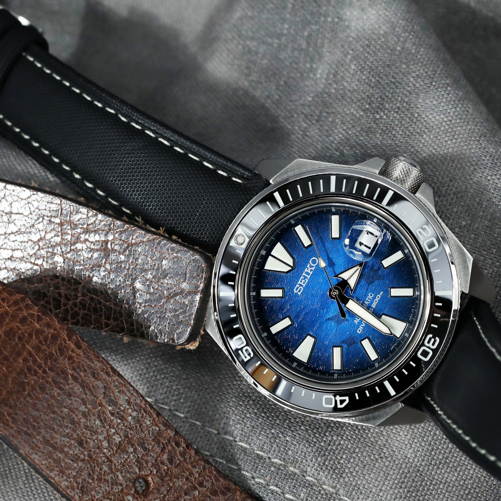 SEI PROSPEX King Samurai - Save The Ocean SRPE33K1 , Strapcode watch band