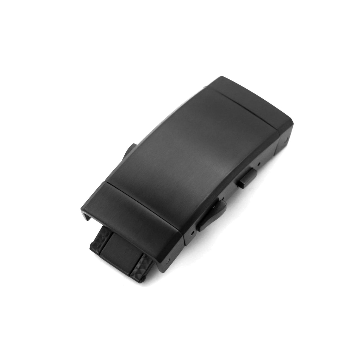 18mm 316L Stainless Steel Wetsuit Ratchet Buckle Button Control diver extension clasp, Diamond-like Carbon Strapcode Watch Bands