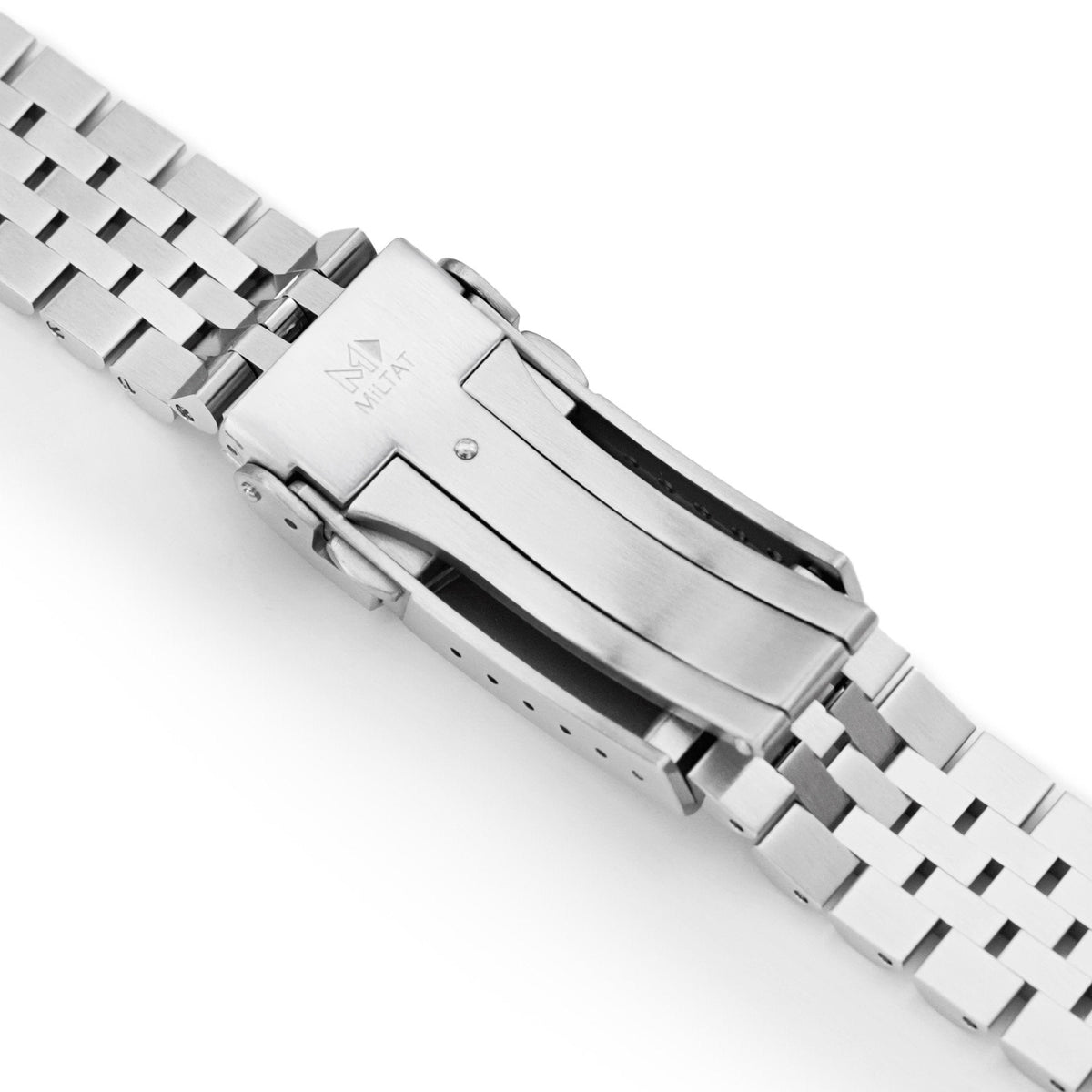 Super-J Louis 20mm Stainless Steel Straight End Bracelet for Watches