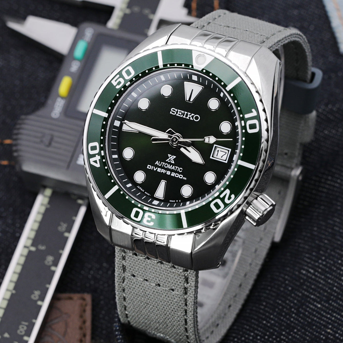 Seiko Prospex Diver 200m SPB103J1 Green Sumo Strapcode Watch Bands