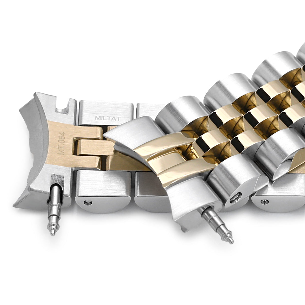 Angus-J Louis 20mm Two-Tone Stainless Steel Bracelet for Seiko Alpinist SARB017 SPB155