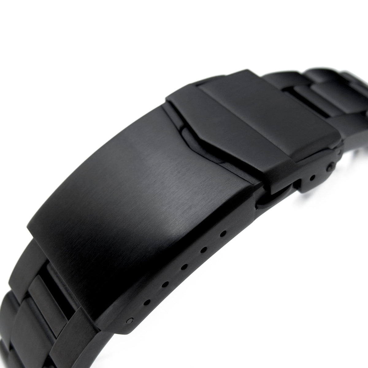 21mm Super-O Boyer 316L Stainless Steel Watch Band for Seiko Tuna SBBN013, Diamond-like Carbon (DLC coating) V-Clasp Strapcode Watch Bands