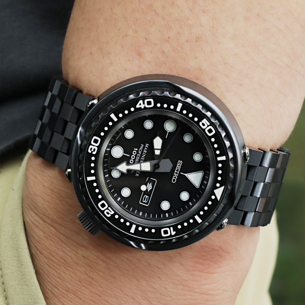 Seiko Prospex Marine Master Darth Tuna PROFESSIONAL 1000M DIVER QUARTZ SBBN013 Strapcode Watch Bands