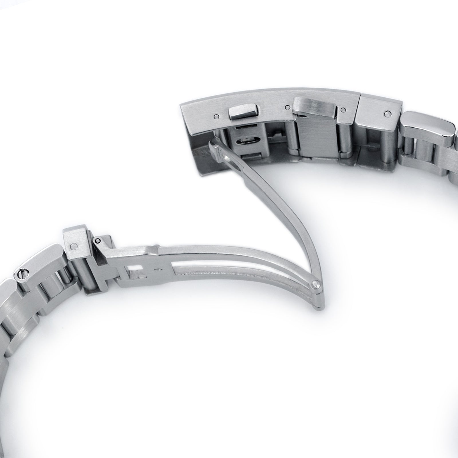 22mm Super-O Boyer Watch Band for TUD BB, 316L Stainless Steel Wetsuit Ratchet Buckle Brushed Strapcode Watch Bands