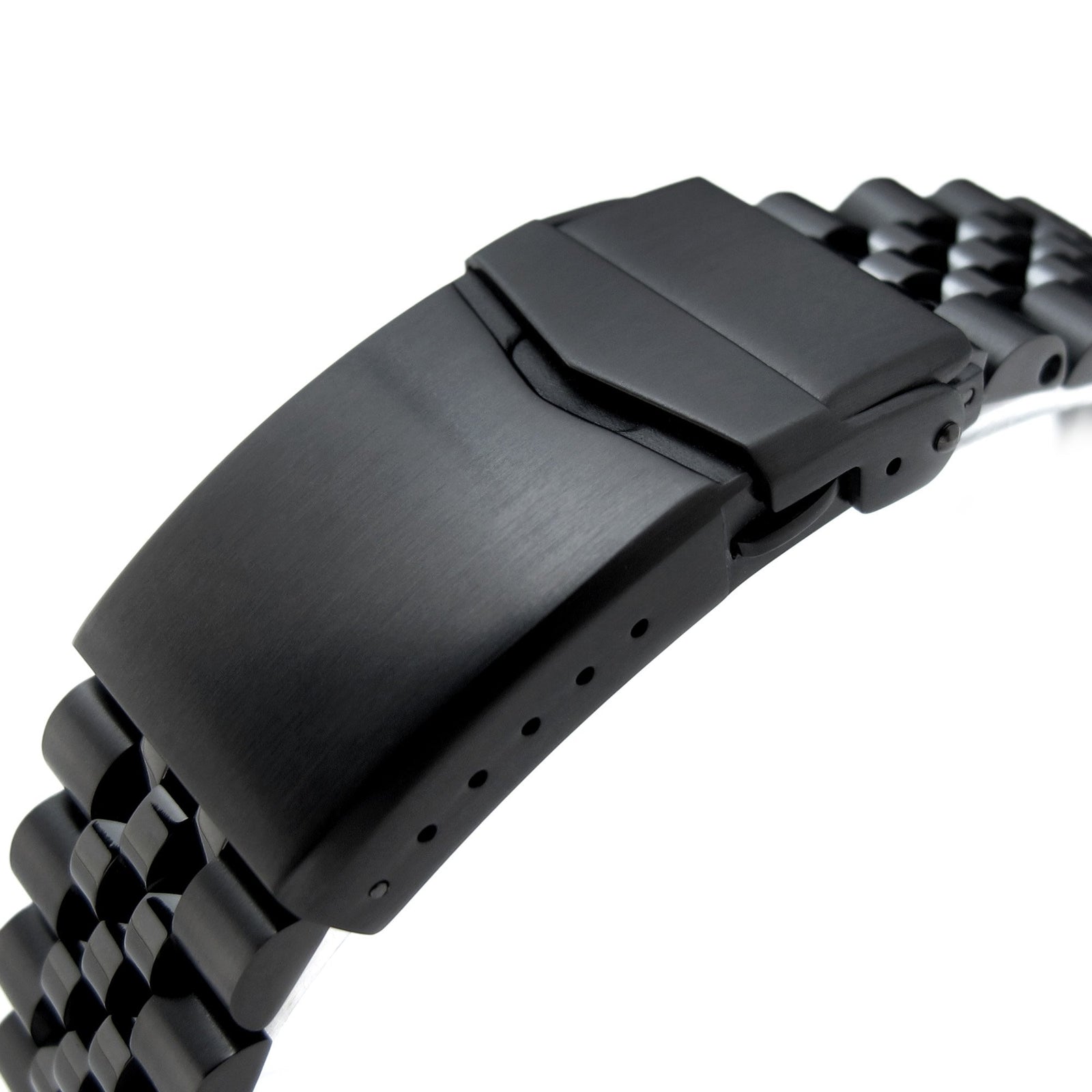 22mm Super-J Louis 316L Stainless Steel Watch Band for Seiko new Turtles SRPC49, Diamond-like Carbon (DLC coating) V-Clasp Strapcode Watch Bands